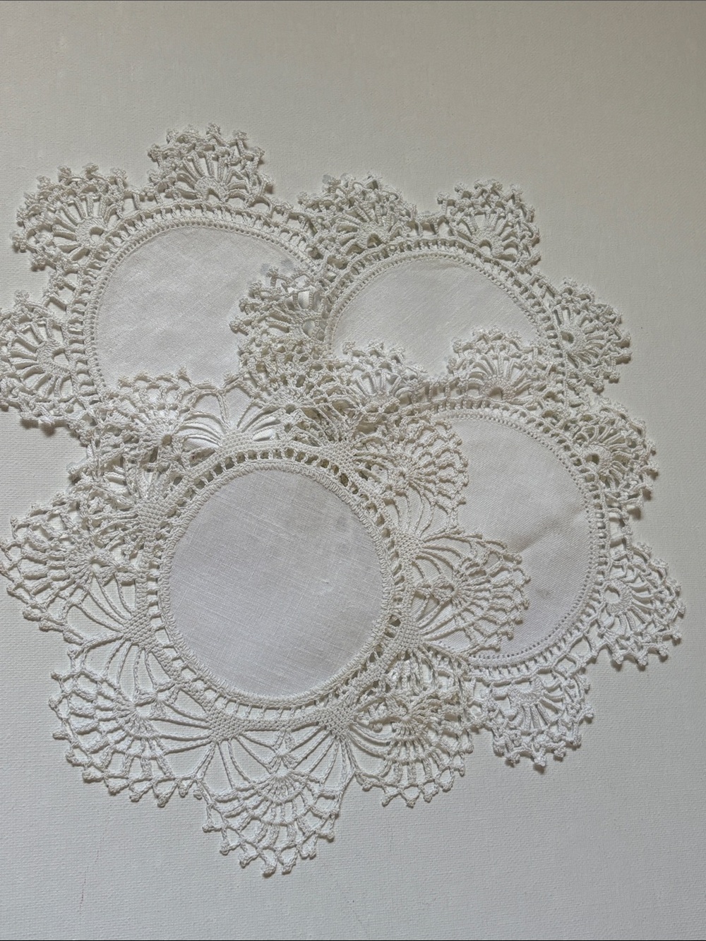 Lace Doilies Vintage Coaster Doilies Handmade Small Drink Doilies
